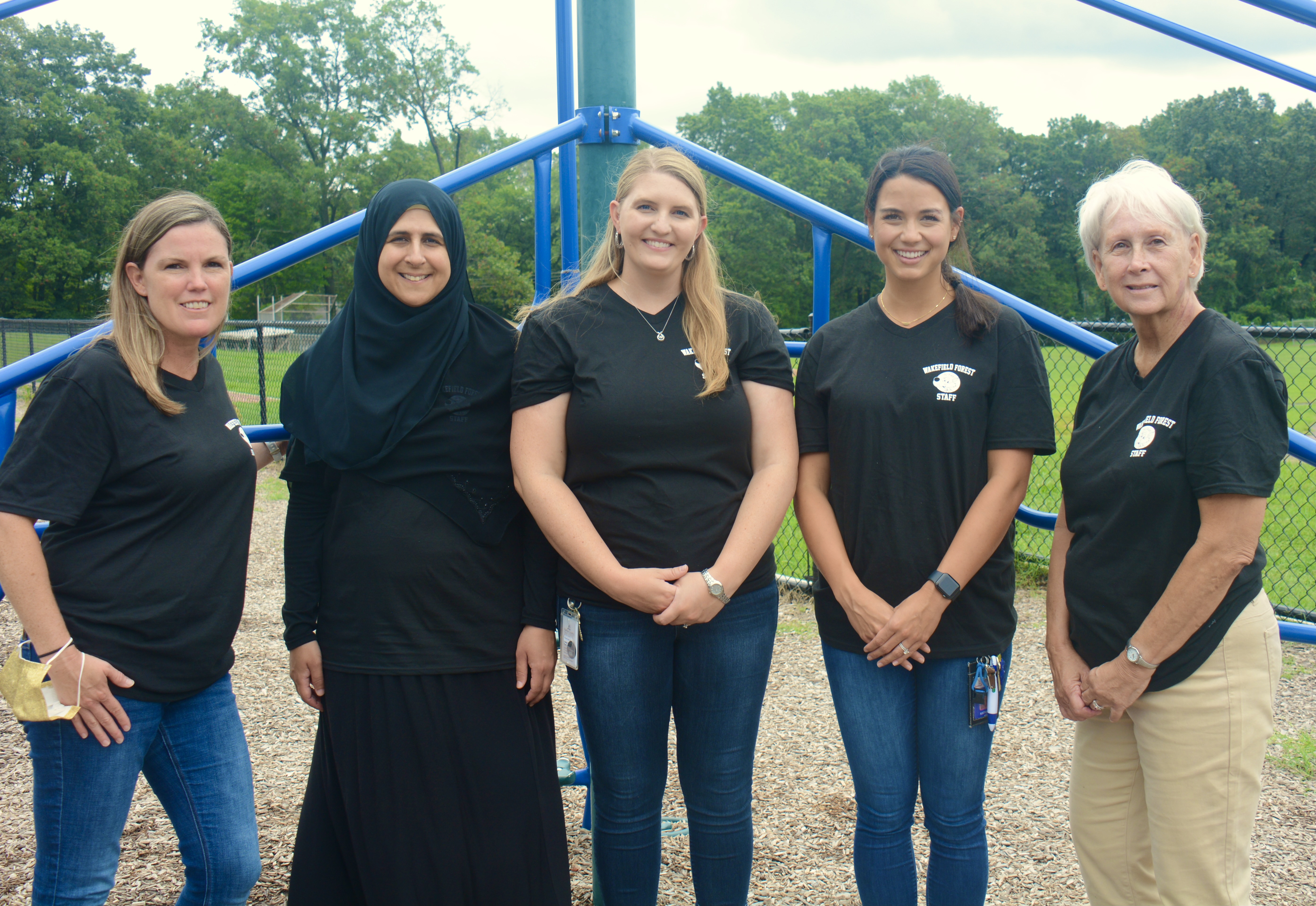 Picture of the second grade team outside on the playground