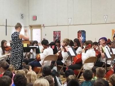 The orchestra concert